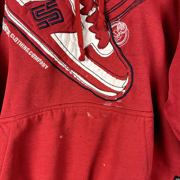 The Source Clothing Company Hoodie Men XL Hip Hop Streetwear Thrashed Distressed - Picture 3 of 16